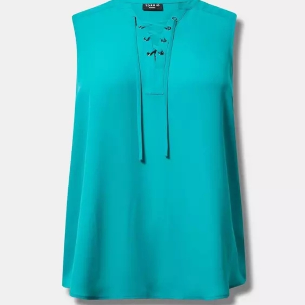 Torrid Vibrant Blue Sleeveless Blouse
